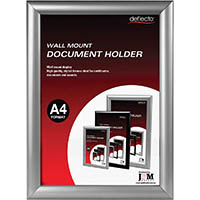 deflecto document holder wall mount a4 silver