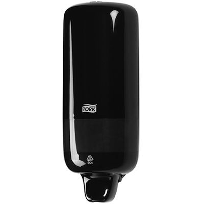 Image for TORK 560008 S1 LIQUID SOAP DISPENSER 1 LITRE BLACK from Barkers Rubber Stamps & Office Products Depot