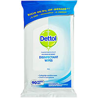 dettol anti-bacterial fresh surface wipes pack 90 sheets