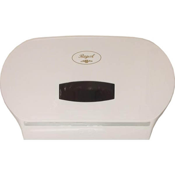 Image for REGAL JUMBO TOILET ROLL DISPENSER DOUBLE ABS WHITE from Office Products Depot