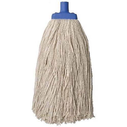Image for OATES COLOUR CODE COTTON MOP HEAD 600G BLUE from OFFICEPLANET OFFICE PRODUCTS DEPOT