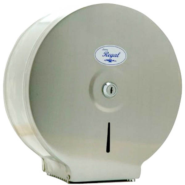 Image for REGAL JUMBO TOILET ROLL DISPENSER SINGLE STAINLESS STEEL from OFFICEPLANET OFFICE PRODUCTS DEPOT