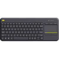 logitech k400 plus wireless touch keyboard black