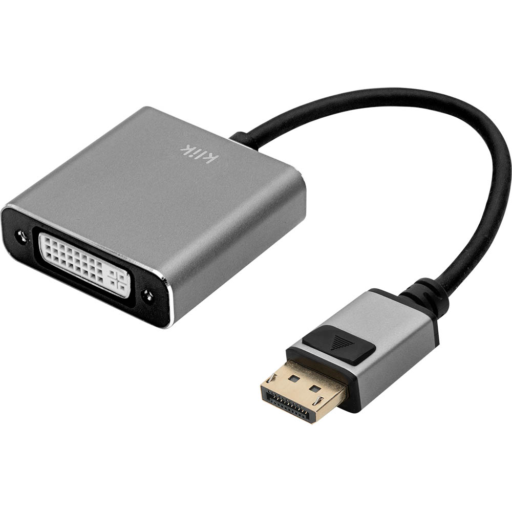Image for KLIK DISPLAYPORT MALE TO SINGLE LINK DVI-D FEMALE ADAPTER 200MM from MOE Office Products Depot Mackay & Whitsundays