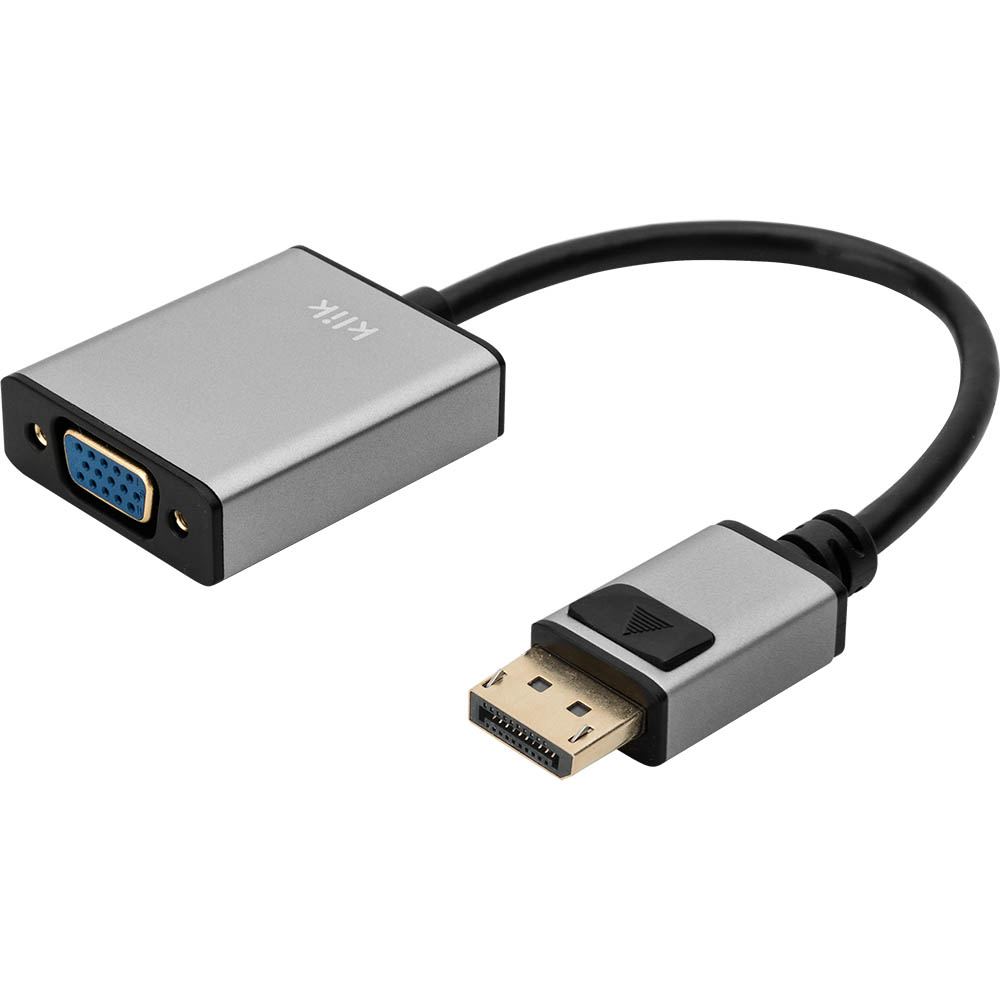 Image for KLIK DISPLAYPORT MALE TO VGA FEMALE ADAPTER 200MM from Office Products Depot