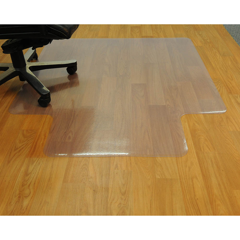 Image for ANCHORMAT CHAIRMAT PVC KEYHOLE HARDFLOOR 900 X 1220MM CLEAR from Total Supplies Pty Ltd