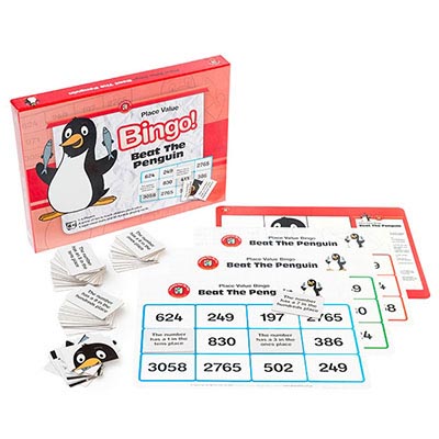 Image for LEARNING CAN BE FUN BEAT THE PENGUIN BINGO PLACE VALUE GAME from Albany Office Products Depot