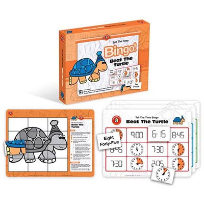 Image for LEARNING CAN BE FUN BEAT THE TURTLE BINGO TELL THE TIME GAME from Ross Office Supplies Office Products Depot