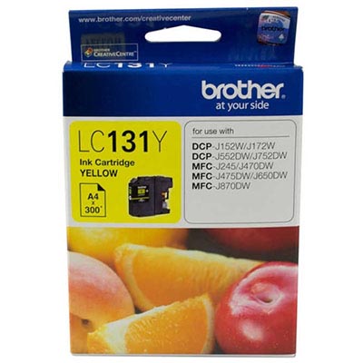 Image for BROTHER LC131Y INK CARTRIDGE YELLOW from Office Products Depot