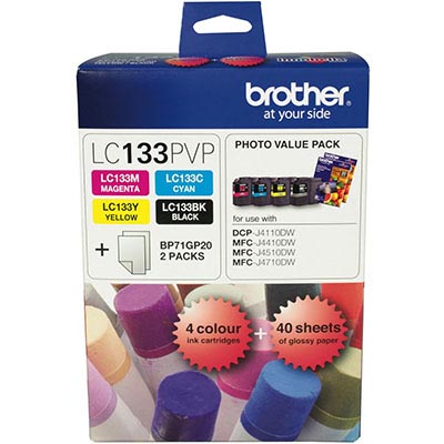 Image for BROTHER LC133 INK CARTRIDGE PHOTO COLOUR VALUE PACK from Office Products Depot Gold Coast