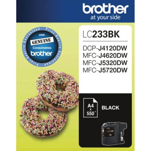 Image for BROTHER LC233BK INK CARTRIDGE BLACK from Office Products Depot