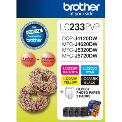 Image for BROTHER LC233 INK CARTRIDGE PHOTO COLOUR VALUE PACK from MOE Office Products Depot Mackay & Whitsundays