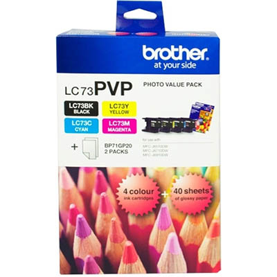 Image for BROTHER LC73PVP INK CARTRIDGE VALUE PACK from Ross Office Supplies Office Products Depot