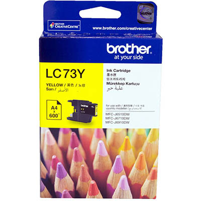Image for BROTHER LC73Y INK CARTRIDGE YELLOW from Office Products Depot