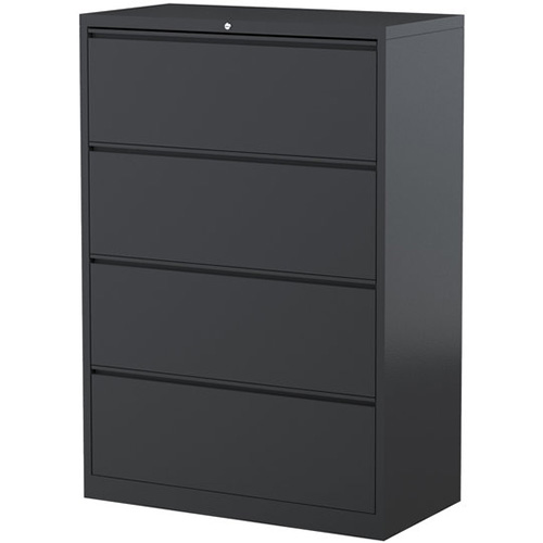 Image for STEELCO LATERAL FILING CABINET 4 DRAWER 1320 X 915 X 463MM GRAPHITE RIPPLE from MOE Office Products Depot Mackay & Whitsundays