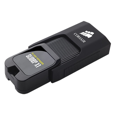 Image for CORSAIR FLASH VOYAGER SLIDER X1 USB 3.0 FLASH DRIVE 128GB BLACK from Ross Office Supplies Office Products Depot