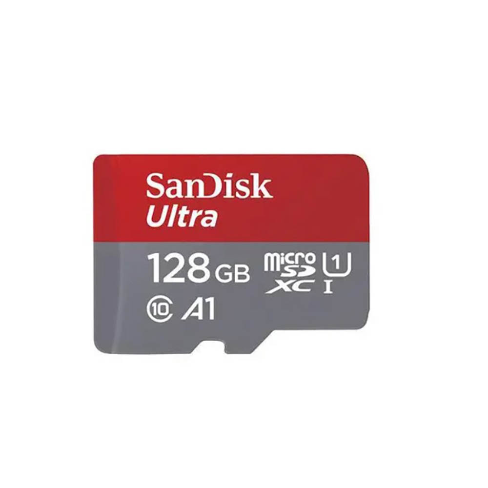 Image for SANDISK ULTRA MICRO SD MEMORY CARD 128GB RED from MOE Office Products Depot Mackay & Whitsundays