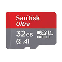 sandisk ultra micro sd memory card 32gb red