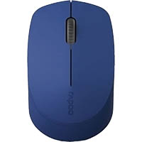 rapoo m100 quiet click wireless bluetooth mouse blue