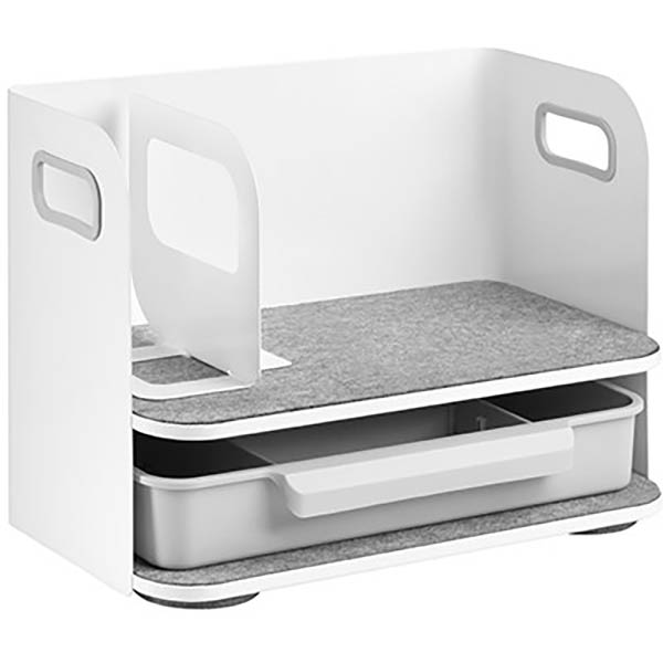 Image for BRATECK DESKTOP ORGANISER WHITE from Office Products Depot