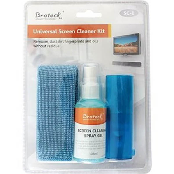 Image for BRATECK UNIVERSAL 3-IN-1 SCREEN CLEANER KIT from Office Products Depot