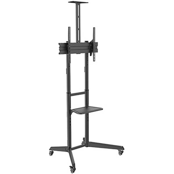 Image for BRATECK VERSATILE AND COMPACT STEEL TV CART FOR 37-70 INCH SCREENS from Barkers Rubber Stamps & Office Products Depot
