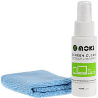 moki clean screen with microfibre cloth 60ml