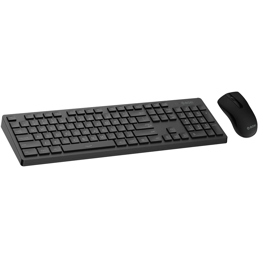 Image for MOKI WIRELESS KEYBOARD AND MOUSE COMBO BLACK from MOE Office Products Depot Mackay & Whitsundays