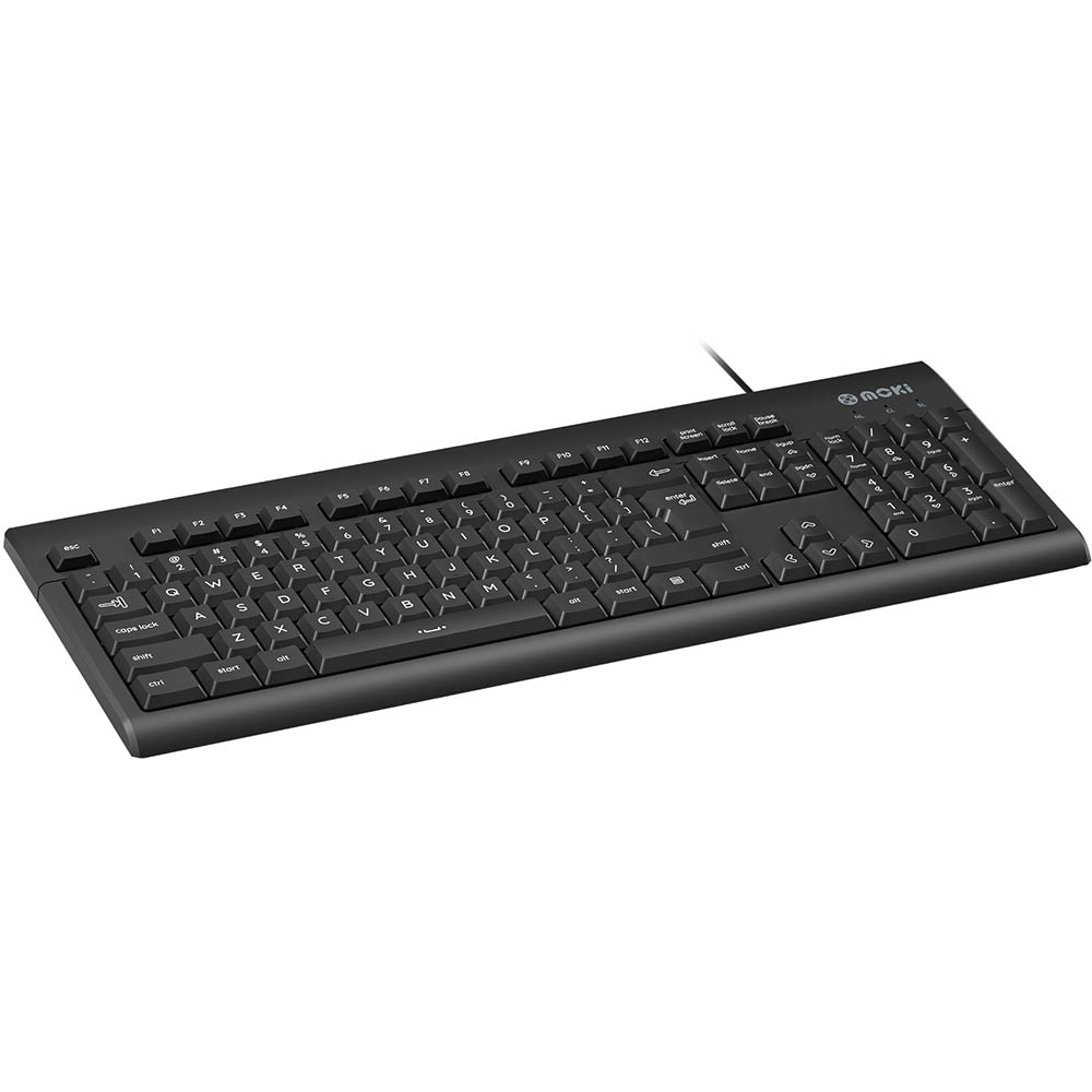 Image for MOKI WIRED USB KEYBOARD BLACK from Albany Office Products Depot