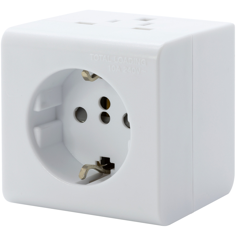 Image for MOKI TRAVEL ADAPTOR INBOUND UNIVERSAL TO AU WHITE from MOE Office Products Depot Mackay & Whitsundays