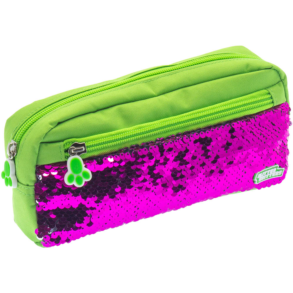 Image for MOKI GLITTER CRITTERS PATME PENCIL CASE GREEN from Albany Office Products Depot