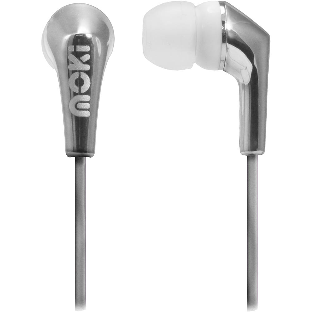 Image for MOKI LIFE METALLICS EARBUDS NOISE ISOLATING SILVER from Albany Office Products Depot