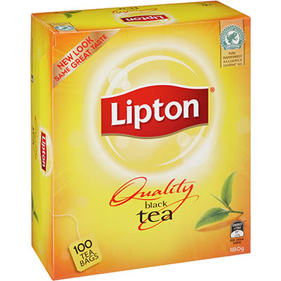 Image for LIPTON QUALITY STRING AND TAG TEA BAGS BOX 100 from Ross Office Supplies Office Products Depot
