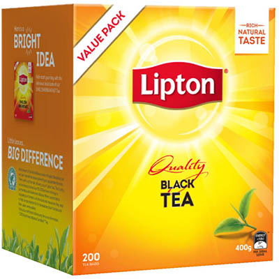 Image for LIPTON QUALITY STRING AND TAG TEA BAGS BOX 200 from Barkers Rubber Stamps & Office Products Depot