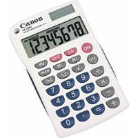 canon ls-330h pocket calculator 8 digit white