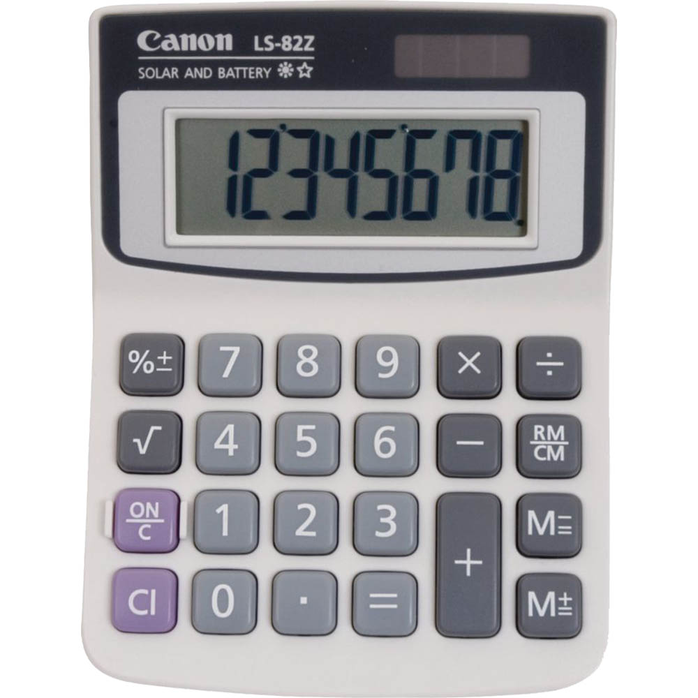 Image for CANON LS-82ZBL 8 DIGIT DUAL POWER DESKTOP CALCULATOR from Barkers Rubber Stamps & Office Products Depot