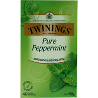 twinings pure peppermint tea bags pack 40