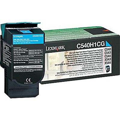 Image for LEXMARK C540H1CG TONER CARTRIDGE HIGH YIELD CYAN from Total Supplies Pty Ltd