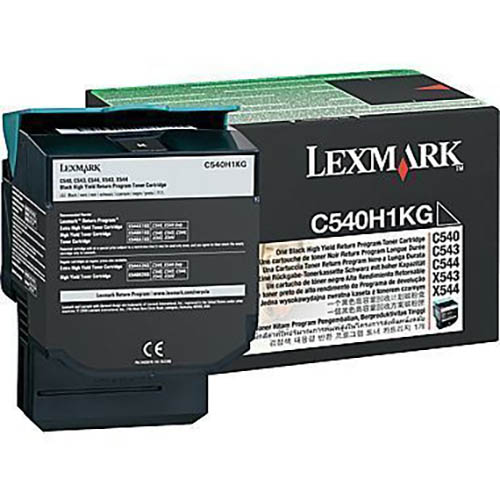 Image for LEXMARK C540H1KG TONER CARTRIDGE HIGH YIELD BLACK from Office Products Depot Gold Coast