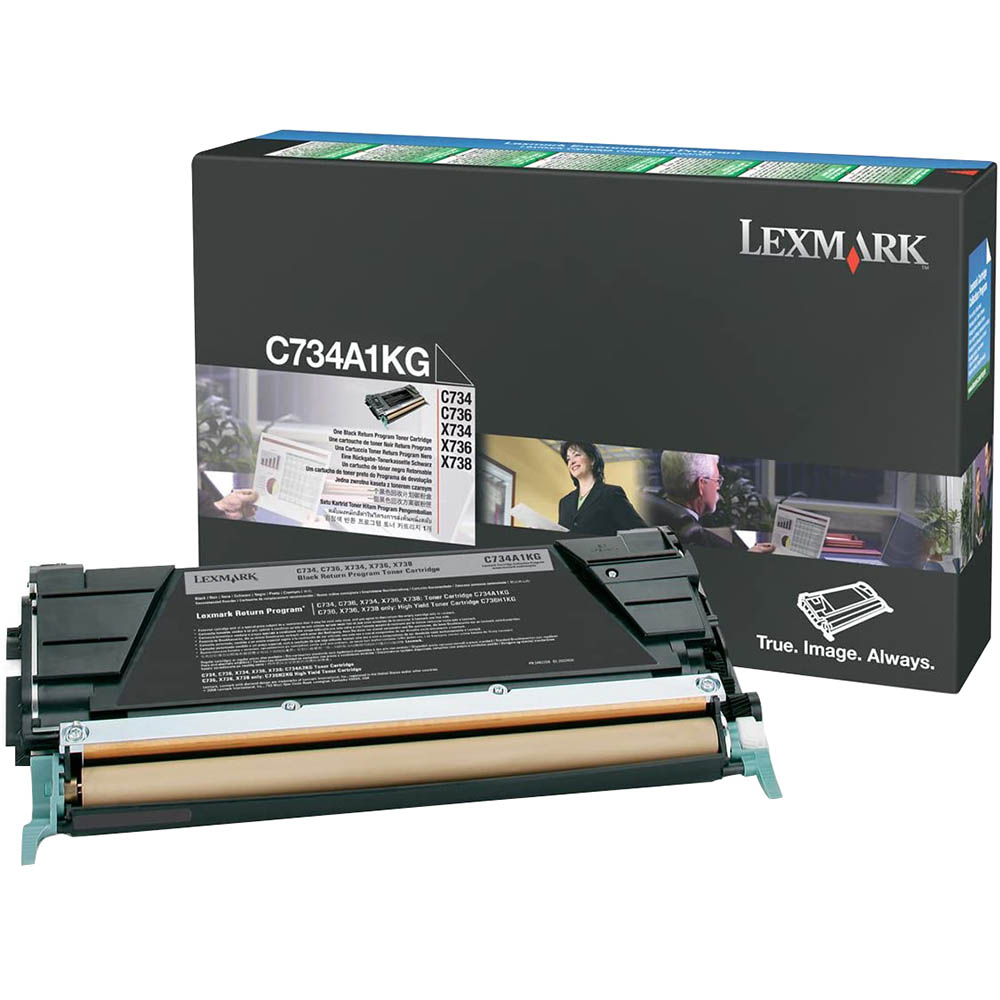 Image for LEXMARK C734A1KG TONER CARTRIDGE BLACK from MOE Office Products Depot Mackay & Whitsundays