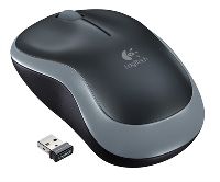 logitech m185 wireless mouse black/grey