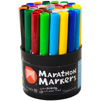 micador marathon markers assorted tub 36