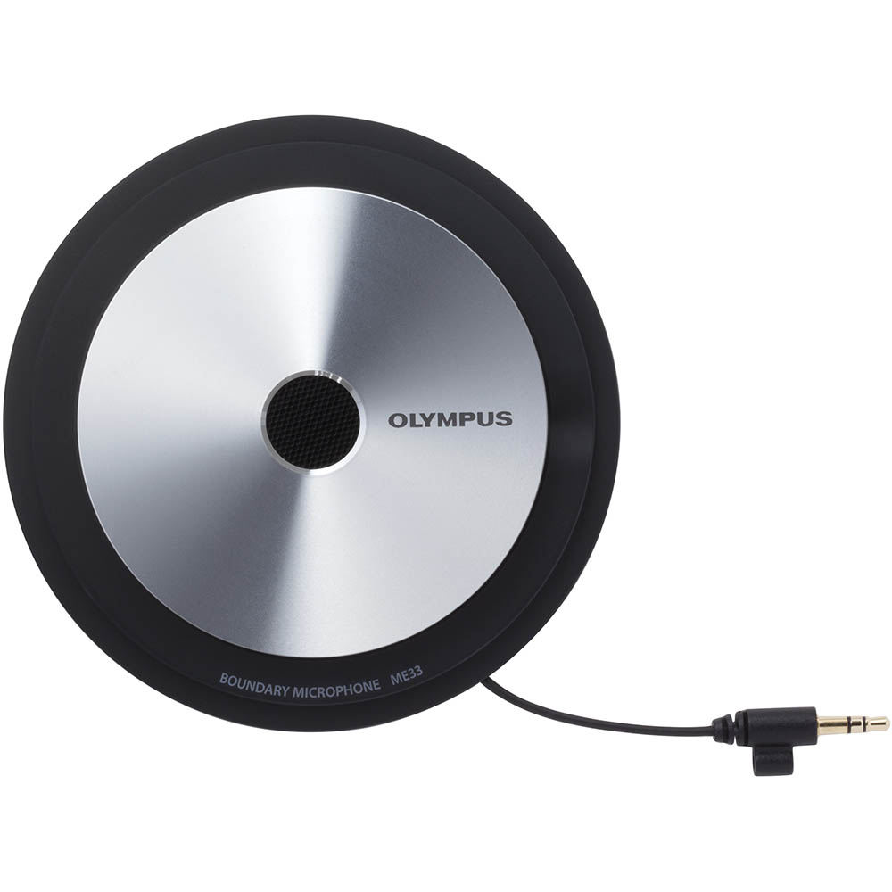 Image for OLYMPUS ME33 BOUNDARY MICROPHONE SILVER/BLACK from MOE Office Products Depot Mackay & Whitsundays