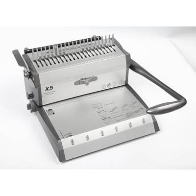 Image for GOLD SOVEREIGN MGSX5 MANUAL BINDING MACHINE PLASTIC/WIRE COMB GREY from OFFICEPLANET OFFICE PRODUCTS DEPOT