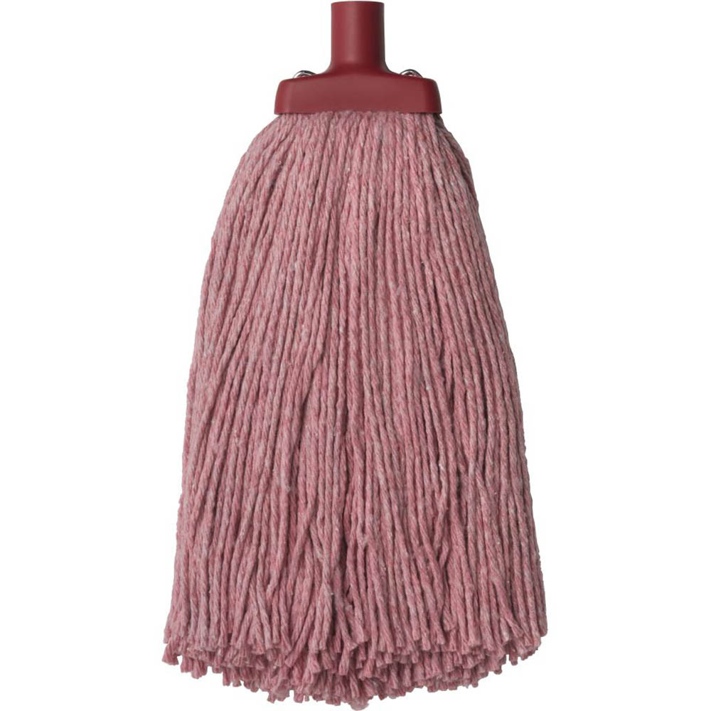 Image for OATES COLOUR CODE COTTON MOP HEAD 400G RED from Albany Office Products Depot