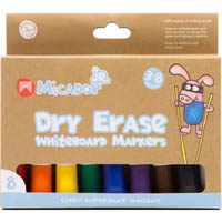 micador jr dry erase whiteboard markers assorted pack 8