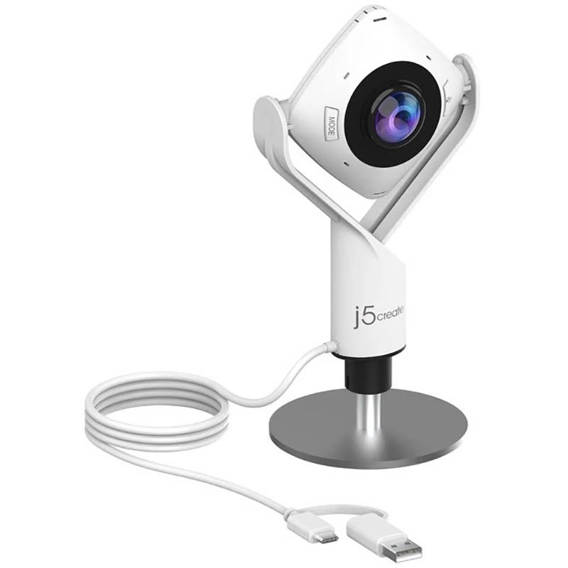 Image for J5CREATE 360 DEGREE WEBCAM ALL AROUND WHITE from Margaret River Office Products Depot