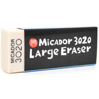 micador plastic eraser large white