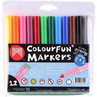 micador colourfun markers assorted pack 12