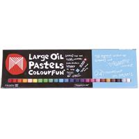micador colourfun large oil pastels assorted pack 24
